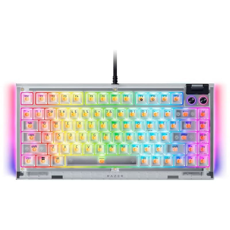 Razer BlackWidow 75% V4 Hot Swappable Gaming Keyboard - Phantom White